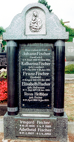 Grabstein Fischer